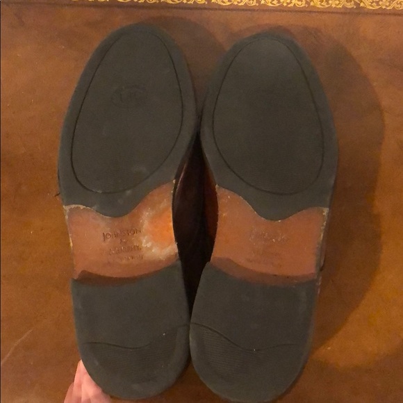 Johnston & Murphy 9 1/2 Lace up Brown Dress Shoes - Picture 5 of 8